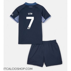 Tottenham Hotspur Son Heung-min #7 Seconda Maglia Bambino 2023-24 Manica Corta (+ Pantaloni corti)